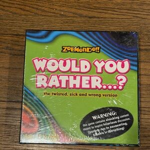 NEW and sealed Would You Rather board game by Zobmondo
